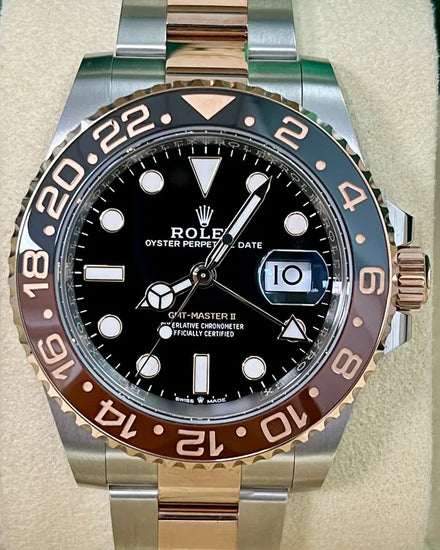 2023 Rolex GMT-Master II "Rootbeer" 40MM Black Dial Two-Tone Oyster Bracelet (126711CHNR)