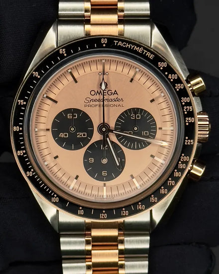 2024 Omega Speedmaster Professional Moonwatch 42MM Pink Dial Two-Tone Bracelet (310.20.42.50.99.001)