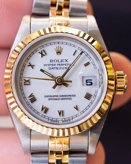 1995 (W Serial) Rolex Lady-Datejust 26MM White Dial Two-Tone Jubilee Bracelet (69173)