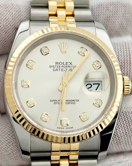 2018 Rolex Datejust 36MM Silver Dial Two-Tone Jubilee Bracelet (116233)