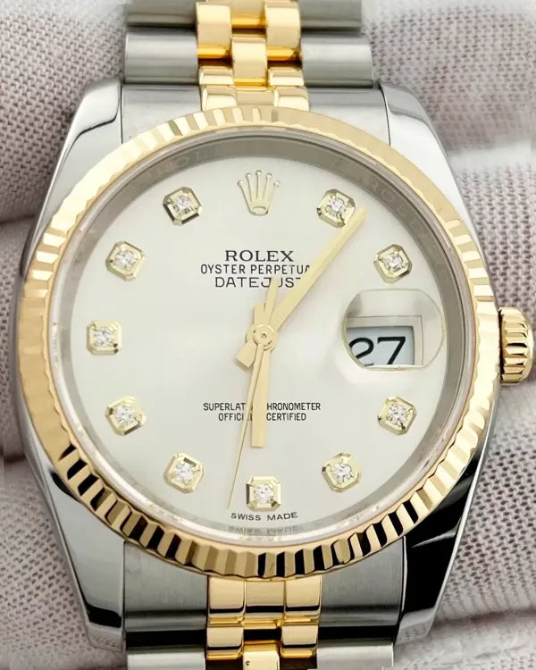 2018 Rolex Datejust 36MM Silver Dial Two-Tone Jubilee Bracelet (116233)