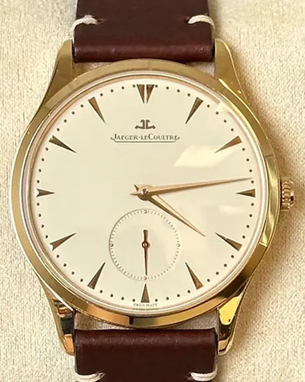 Jaeger-LeCoultre Master Control Grande Ultra thin 40MM Champagne Dial Leather Strap (Q1352420)