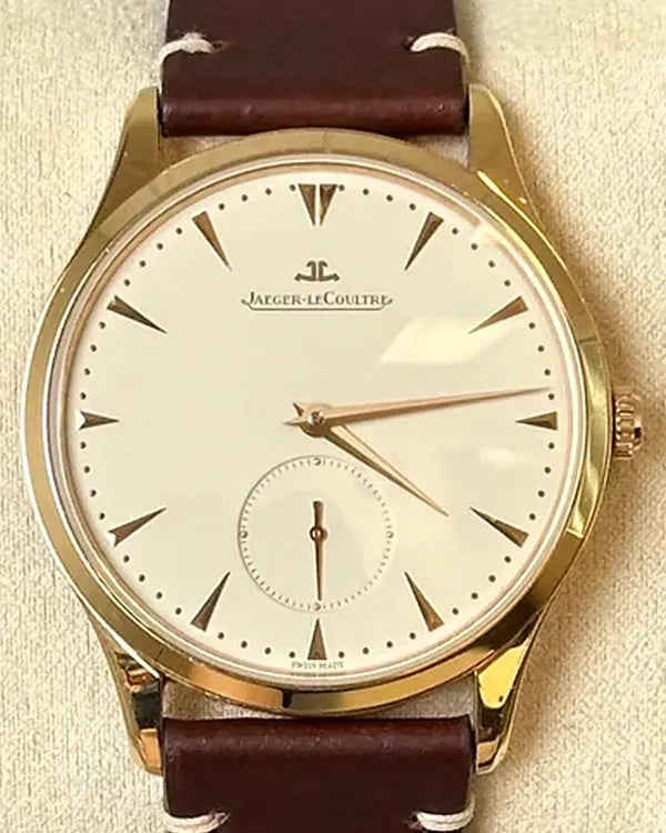 Jaeger-LeCoultre Master Control Grande Ultra thin 40MM Champagne Dial Leather Strap (Q1352420)