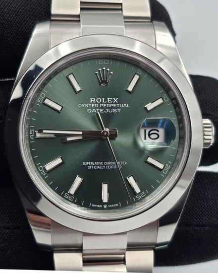 2025 Rolex Datejust 41MM Green Dial Oyster Bracelet (126300)