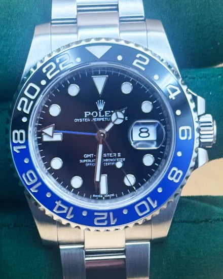 2015 Rolex GMT-Master II "Batman" 40MM Black Dial Oyster Bracelet (116710BLNR)