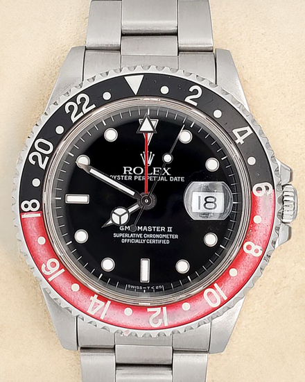 1994 Rolex GMT-Master II "Coke" 40MM Black Dial Oyster Bracelet (16710)