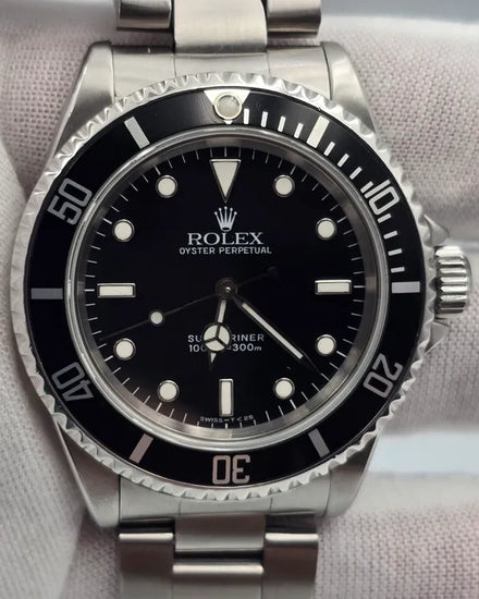1993 (S Serial) Rolex Submariner No-Date 40MM Black Dial Oyster Bracelet (14060)