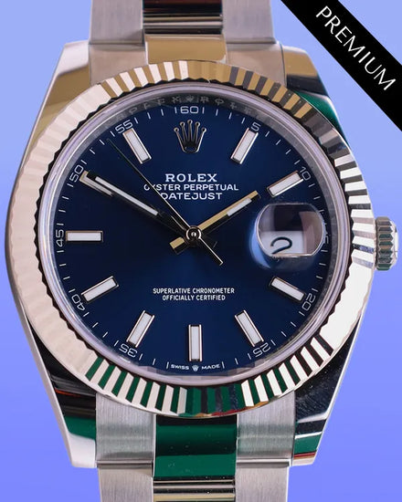 2025 Rolex Datejust 41MM Blue Dial Oyster Bracelet (126334)