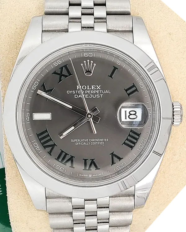2019 Rolex Datejust "Wimbledon" 41MM Slate Dial Jubilee Bracelet (126300)
