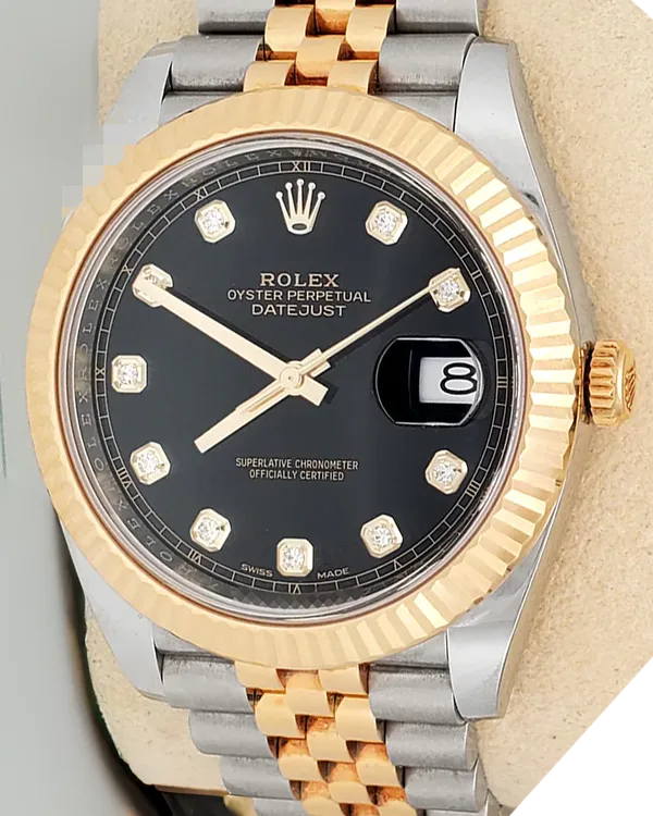 (OSCAR) 2017 Rolex Datejust 41MM Black Dial Two-Tone Jubilee Bracelet (126333)