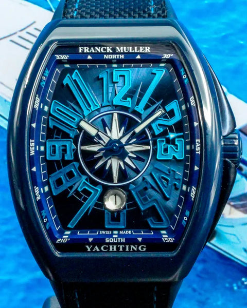 時計 FRANCK MULLER VANGUARD YACHTING Franck Muller Vanguard Yachting Ceramic 45MM Blue Dial Rubber