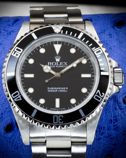 1995 (W Serial) Rolex Submariner No-Date 40MM Black Dial Oyster Bracelet (14060)