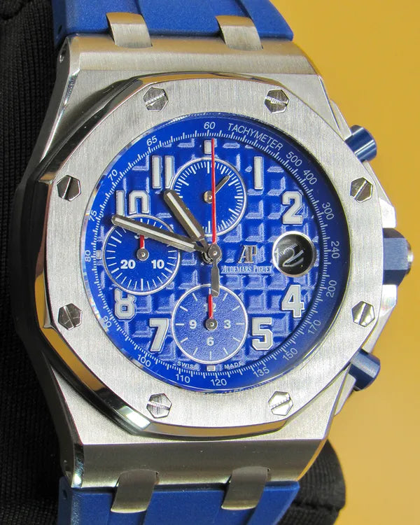 Audemars Piguet Royal Oak Offshore Chronograph 42MM Blue Dial Rubber Strap (26470ST)