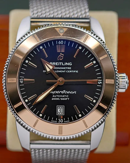 2019 Breitling Superocean Heritage II 46MM Black Dial Steel Bracelet (IB202012/BG20)