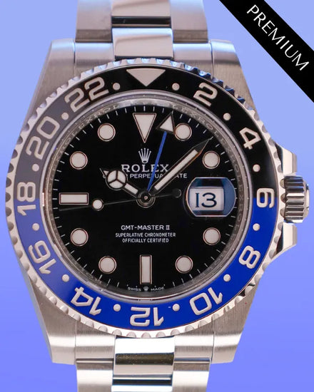 2025 Rolex GMT-Master II "Batman" 40MM Black Dial Oyster Bracelet (126710BLNR)