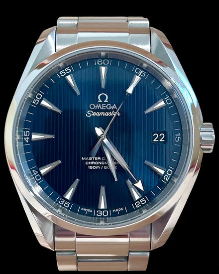 No Reserve - 2015 Omega Seamaster Aqua Terra 150M 41.5MM Blue Dial Steel Bracelet (231.10.42.21.03.003)