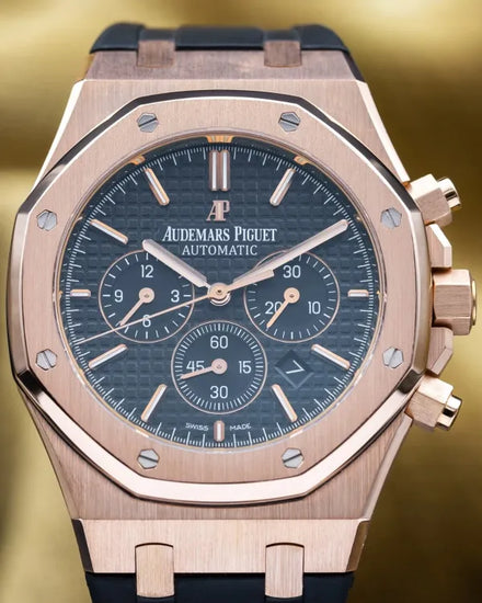 2017 Audemars Piguet Royal Oak Chronograph 41MM Black Dial Rubber Strap (26320OR.OO.D002CR.01)