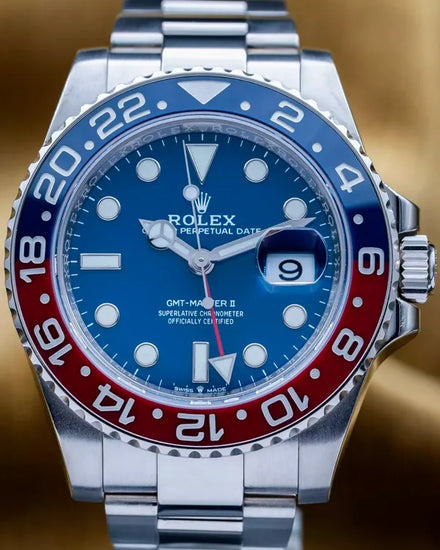 2023 Rolex GMT-Master II "Pepsi" 40MM Blue Dial White Gold Oyster Bracelet (126719BLRO)