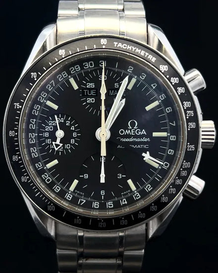 Omega Speedmaster Day Date 39MM Black Dial Steel Bracelet (3520.50.00)