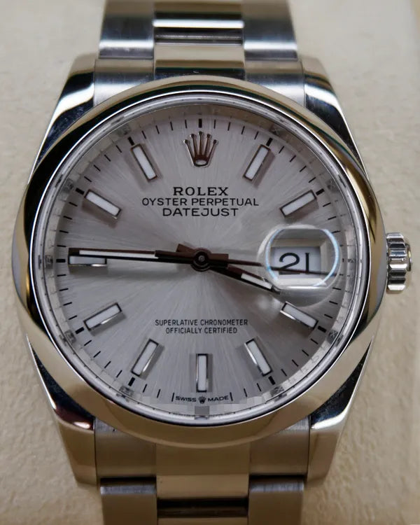 2019 Rolex Datejust 36MM Silver Dial Oyster Bracelet (126200)
