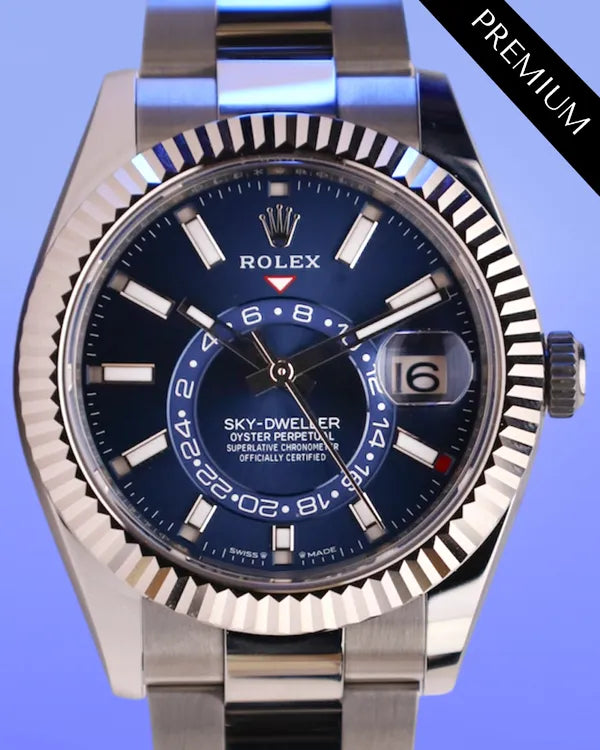 2025 Rolex Sky-Dweller 42MM Blue Dial Oyster Bracelet (336934)