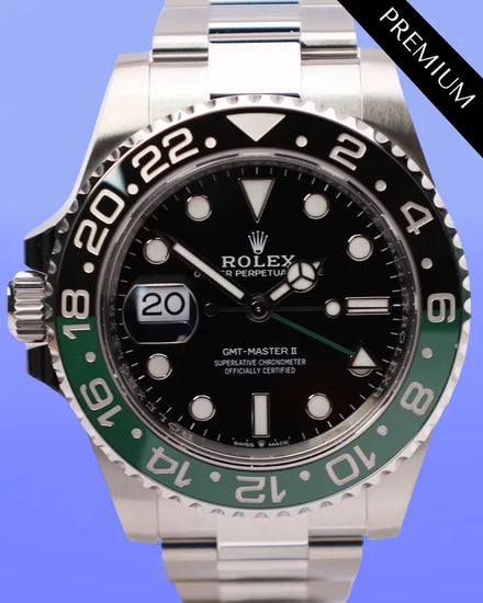 2025 Rolex GMT-Master II "Sprite" 40MM Black Dial Oyster Bracelet (126720VTNR)