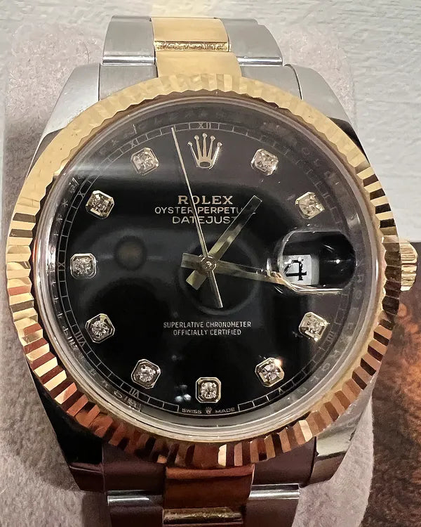 2020 Rolex Datejust 41MM Black Dial Two-Tone Oyster Bracelet (126333)