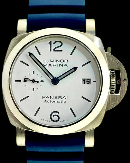 No Reserve - 2022 Panerai Luminor Marina 40MM White Dial Rubber Strap (PAM01271)