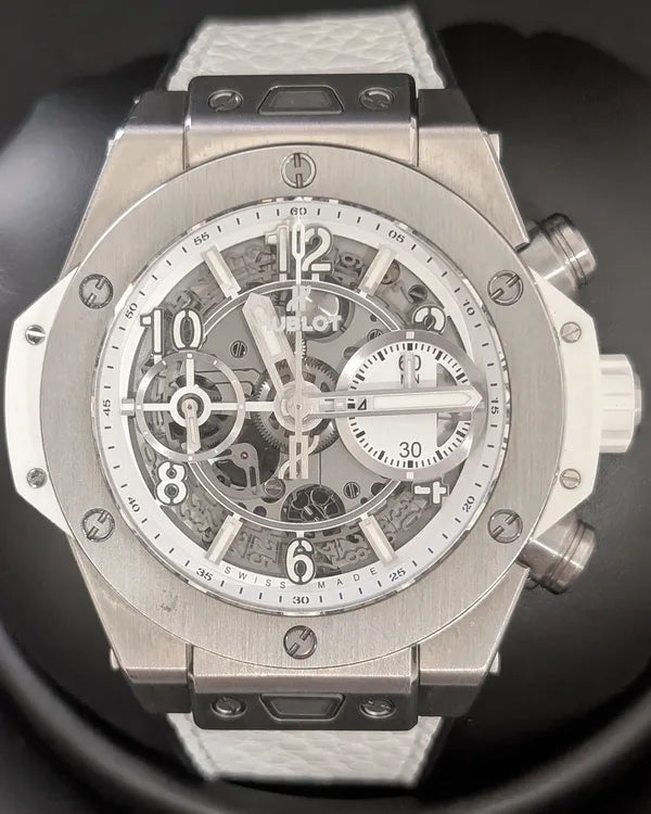 Hublot Big Bang Unico Flyback Chronograph 42MM Skeleton Dial Leather Strap (441.NE.2011.RW)