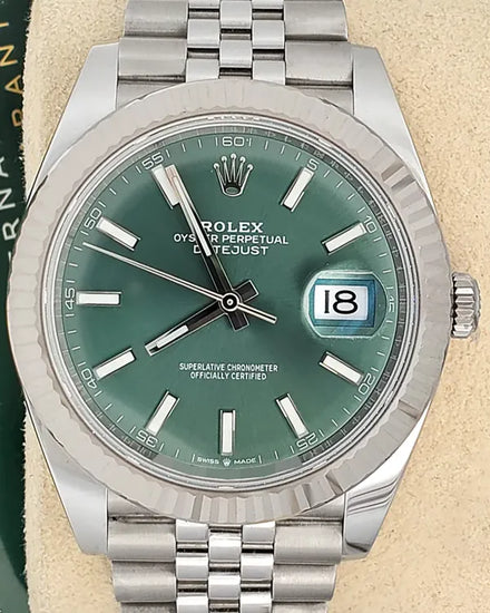 2022 Rolex Datejust 41MM Green Dial Jubilee Bracelet (126334)
