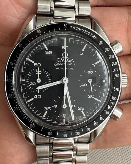 Omega Speedmaster Reduced 39MM Black Dial Steel Bracelet (3510.50.00)