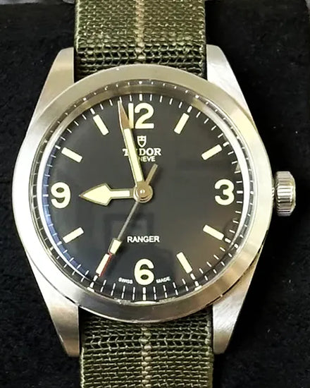 2024 Tudor Ranger 39MM Black Dial Aftermarket Textile Strap (79950)