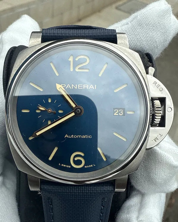 2020 Panerai Luminor Due 42MM Blue Dial Rubber Strap (PAM00927)