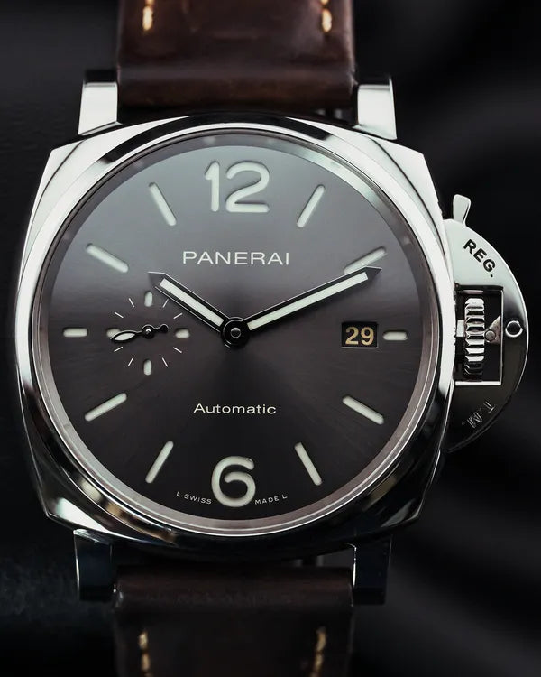 2021 Panerai Luminor Due 42MM Grey Dial Leather Strap (PAM00904)