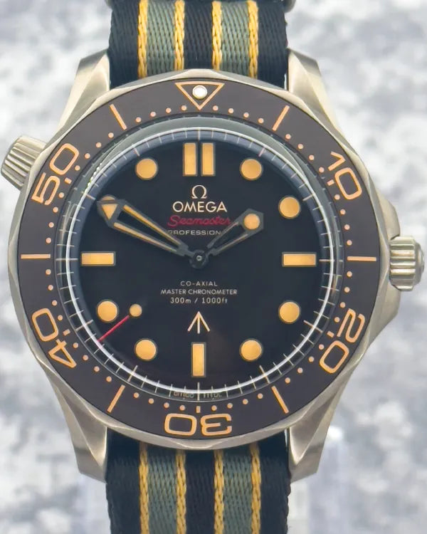 2022 Omega Seamaster Diver 300M "007 Edition" 42MM Brown Dial Textile Strap (210.92.42.20.01.001)