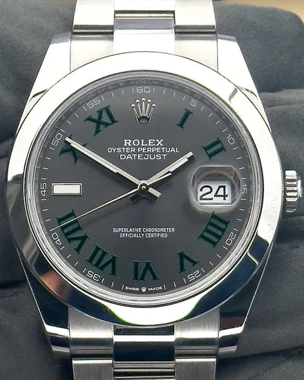 2023 Rolex Datejust "Wimbledon" 41MM Slate Dial Oyster Bracelet (126300)