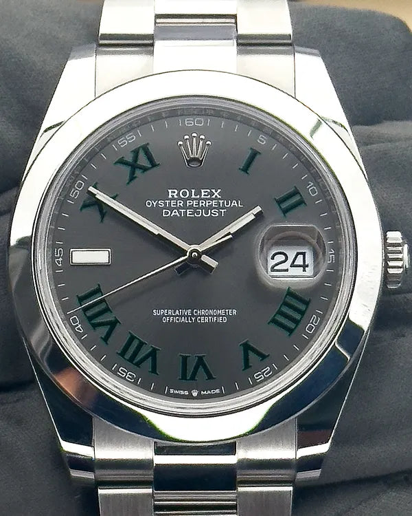2023 Rolex Datejust "Wimbledon" 41MM Slate Dial Oyster Bracelet (126300)
