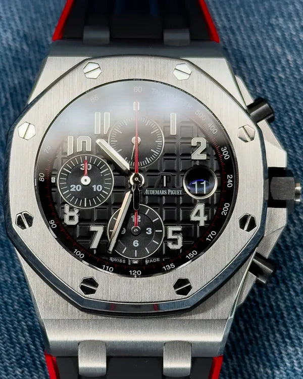 2014 Audemars Piguet Royal Oak Offshore Chronograph “Vampire” 42MM Black Dial Rubber Strap (26470ST.OO.A101CR.01)