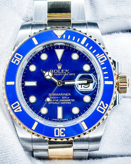 2016 Rolex Submariner Date "Bluesy" 40MM Blue Dial Two-Tone Oyster Bracelet (116613LB)