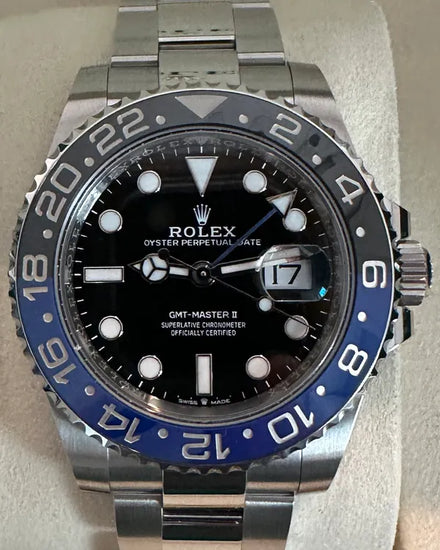2025 Rolex GMT-Master II "Batman" 40MM Black Dial Oyster Bracelet (126710BLNR)