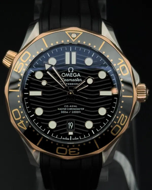 Omega Seamaster Diver 300M 42MM Black Dial Rubber Strap (210.22.42.20.01.002)