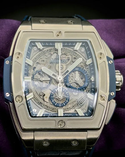 2020 Hublot Spirit Of Big Bang 42MM Skeleton Dial Leather Strap (641.NX.7170.LR)
