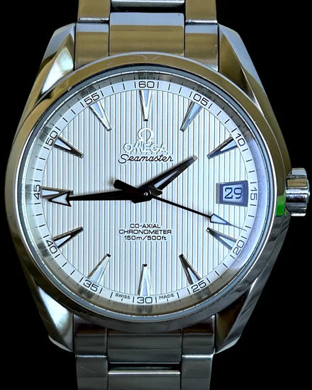 No Reserve - 2012 Omega Seamaster Aqua Terra 150M 38.5MM Silver Dial Steel Bracelet (231.10.39.21.02.001)