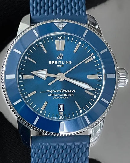 Breitling Superocean Heritage II 44MM Blue Dial Rubber Strap (AB2030)
