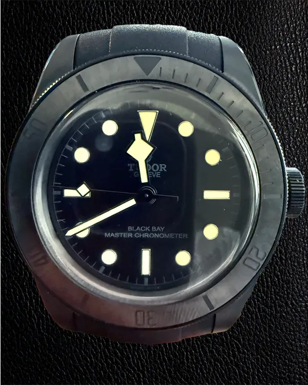 2022 Tudor Black Bay 41MM Black Dial Aftermarket Rubber Strap (79210CNU)