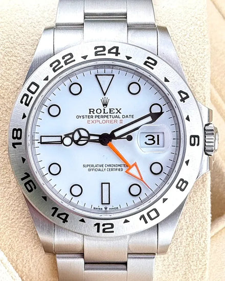 2022 Rolex Explorer II "Polar" 42MM White Dial Oyster Bracelet (226570)