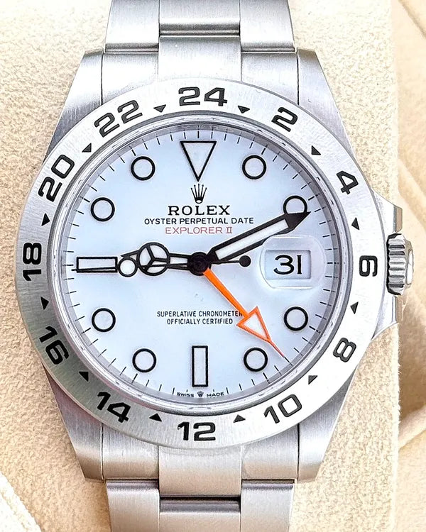 2022 Rolex Explorer II "Polar" 42MM White Dial Oyster Bracelet (226570)