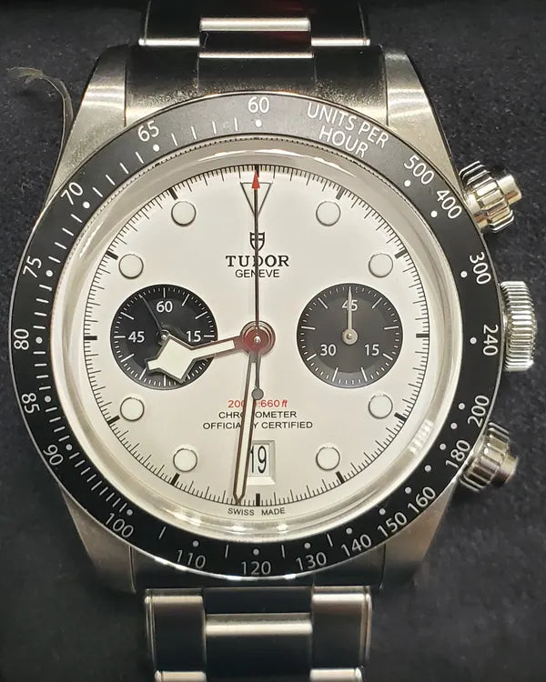 Tudor Black Bay Chrono "Panda" 41MM White Dial Steel Bracelet (79360N)
