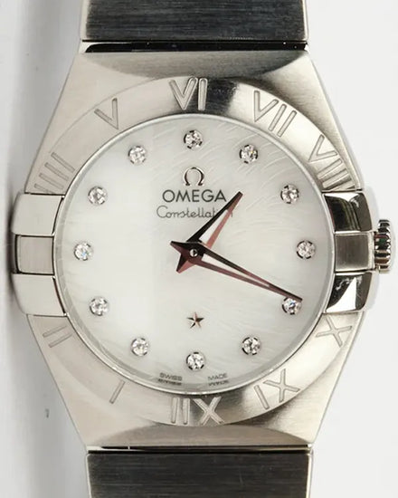 Omega Constellation 28MM Quartz White Dial Steel Bracelet (795-1011)