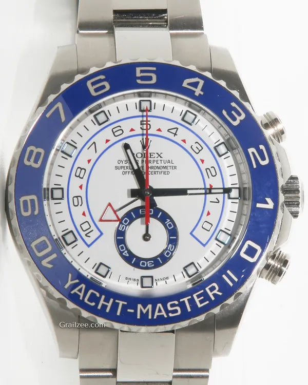 Rolex Yacht-Master II 44MM White Dial Oyster Bracelet (116680)